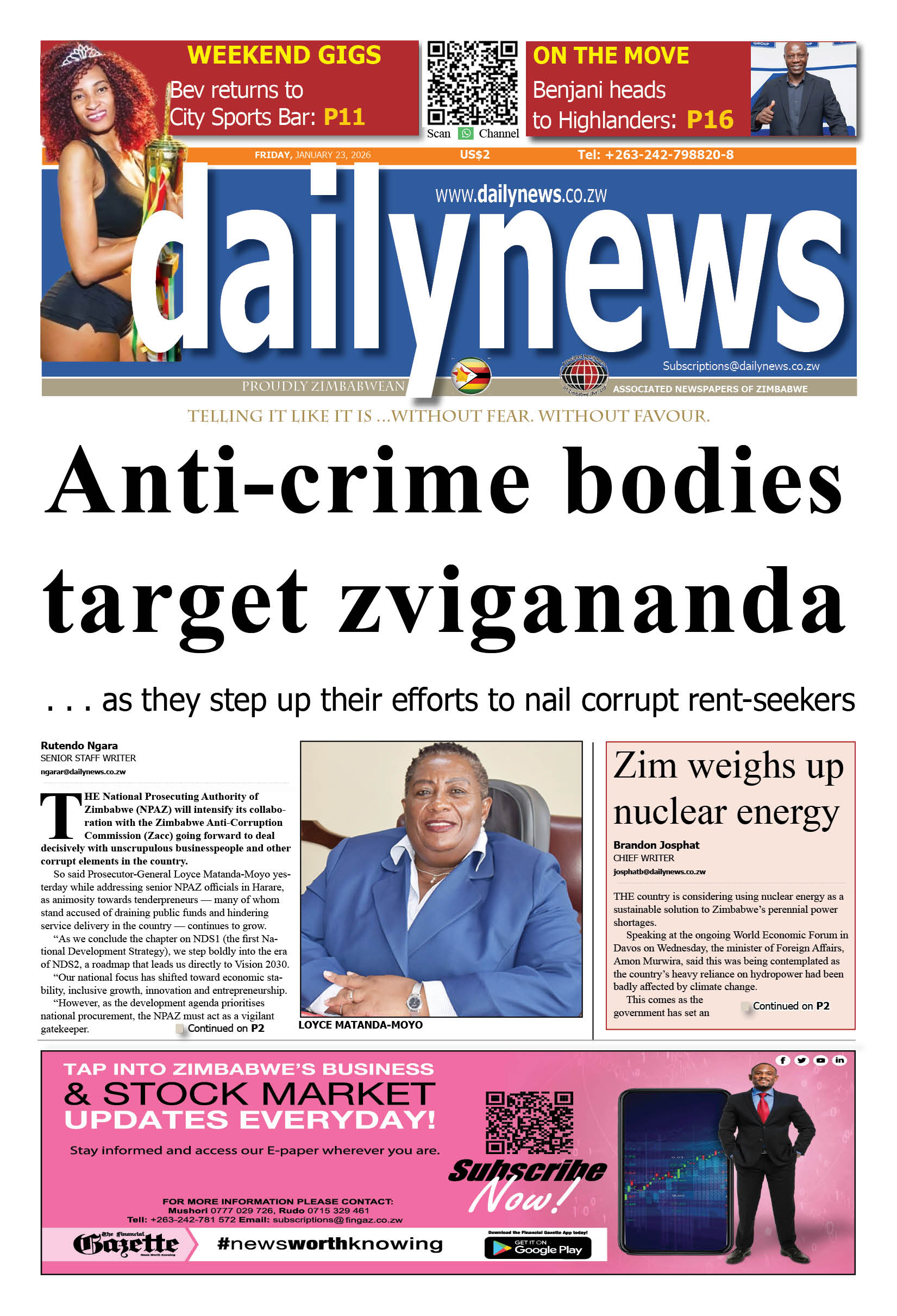 Friday 23 January 2026